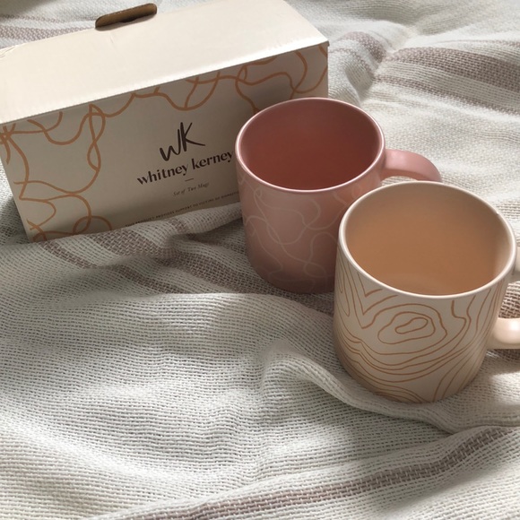 Whitney Kerney 2 Sets of two mugs